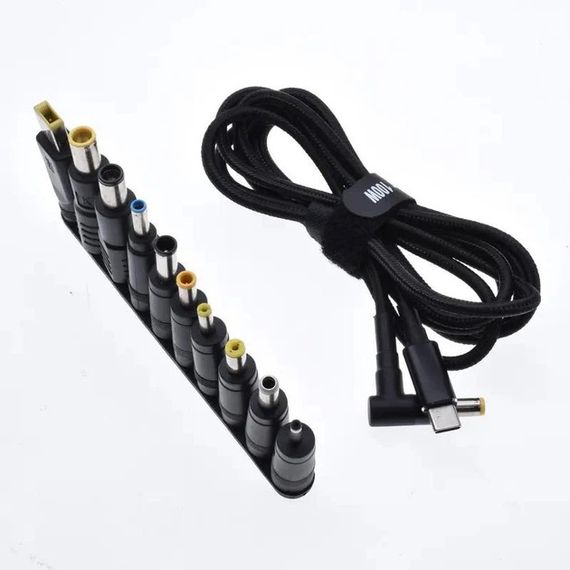 Кабель живлення для ноутбука з перехідниками 10в1 65W USB Type-C Адаптер для ноутбука від повербанка IT-36 | Зображення 7