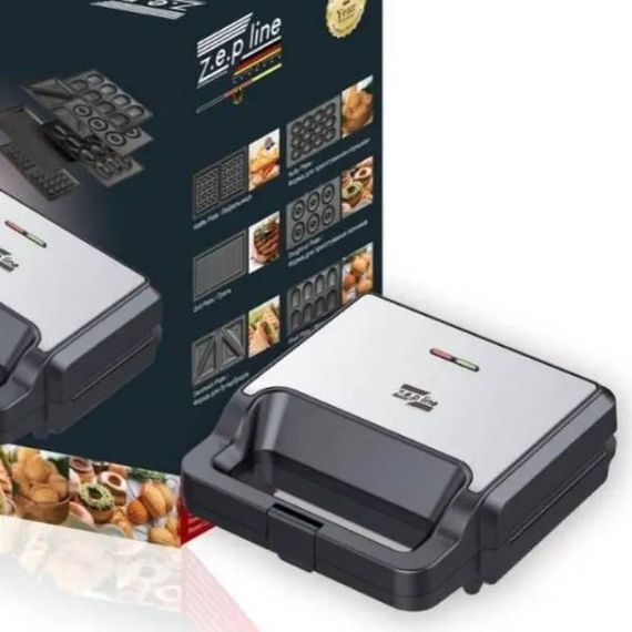 Сендвічниця мультимейкер 6в1 2200Вт Zepline ZP-803
