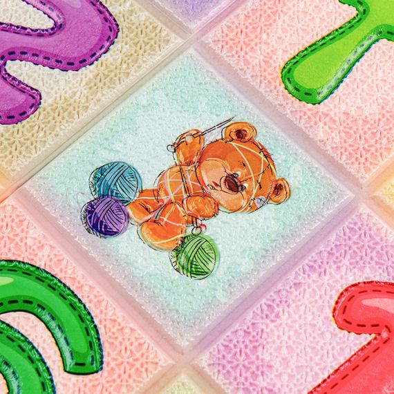 Набір панелей стінових 3D Абетка (2шт) 700*1400*4mm (D) SW-00002352 | Зображення 6