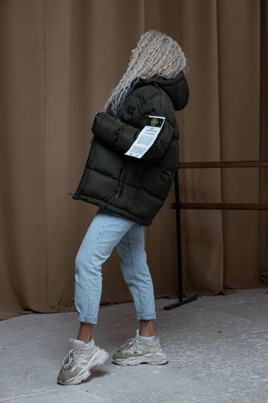 Куртка зимова Stone Island хакі | Зображення 8