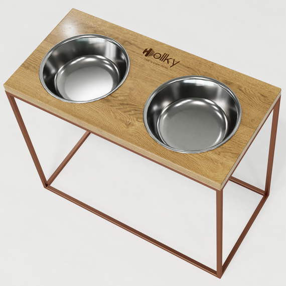 Миски на підставці для великих собак Hollky Base XL40 (2 × 1,8 л) BXL40-522640-GLNT | Зображення 2