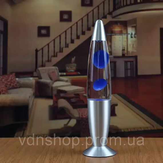 Синяя Ночник-светильник "Лавовая лампа" 37 см Лава лампа