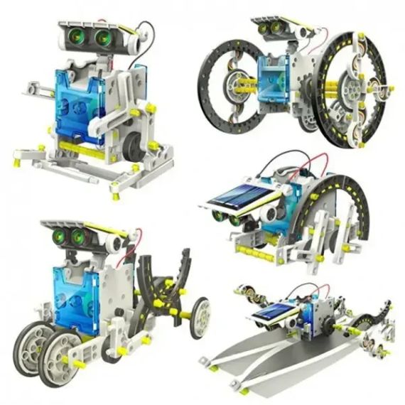Електронний конструктор робот Solar Robot Original 13 в 1 на сонячних батареях | Зображення 2