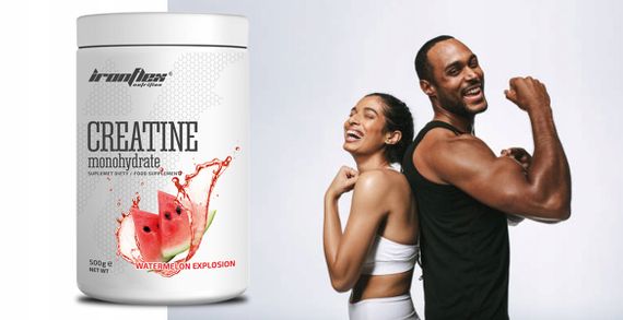 Креатин моногідрат Iron Flex Creatine Monohydrate 500 g (Watermelon explosion) | Зображення 1