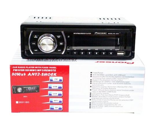 Автомагнітола 2031 USB MP3 FM 1DIN SD/MMC слот чорний (lp-75057_445) | Зображення 4