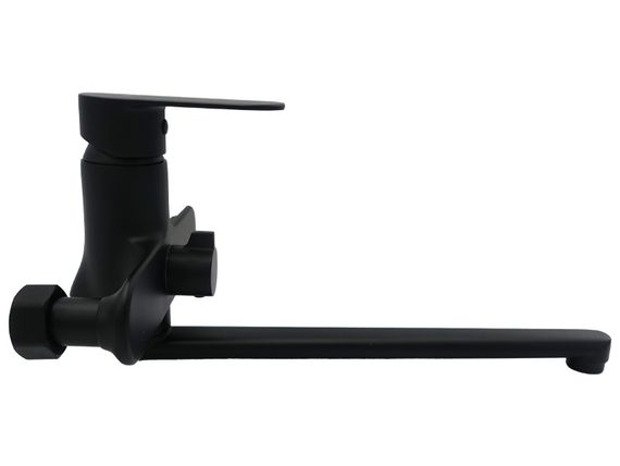 Змішувач для ванни довгий вилив AIM чорний матовий DG01253 (matte black) | Зображення 5