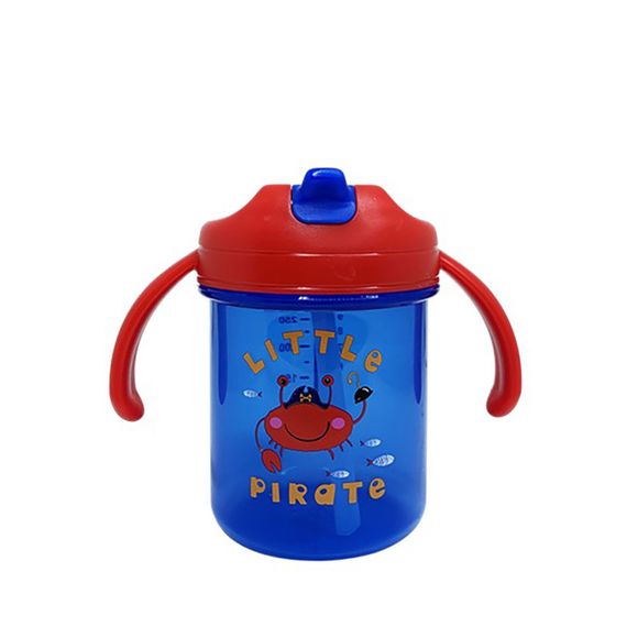 Детский поильник с трубочкой "Little pirate" MGZ-0335(Red) 280 мл | Зображення 1