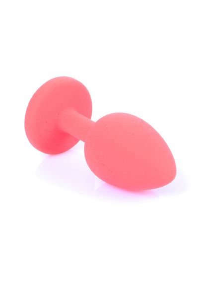 Анальна пробка - Jewellery Silicone Red Plug S Blue | Зображення 4