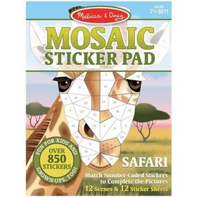 Набор для творчества Melissa&amp;Doug Мозаичные наклейки Сафари (MD30160)