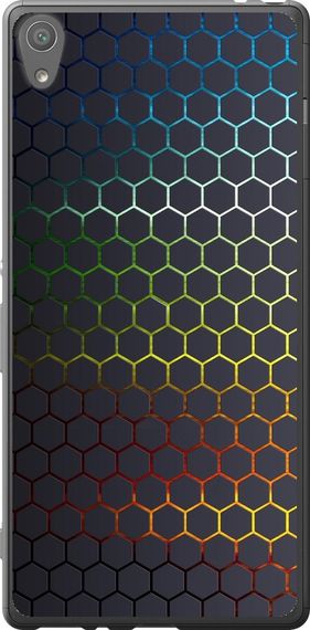 Чехол на Sony Xperia XA F3112 Переливающиеся соты "498u-399-17620"