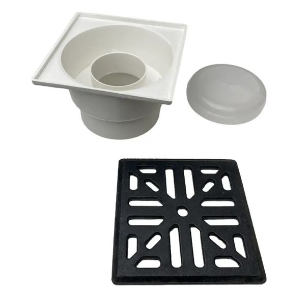 Трап SanStore з чавунною решіткою 150*150мм 1510203 | Зображення 1