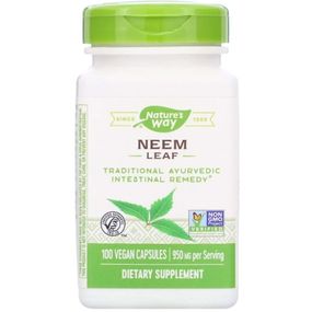 Покращення роботи кішківника Nature's Way Neem Leaf 100 Caps NWY-15120