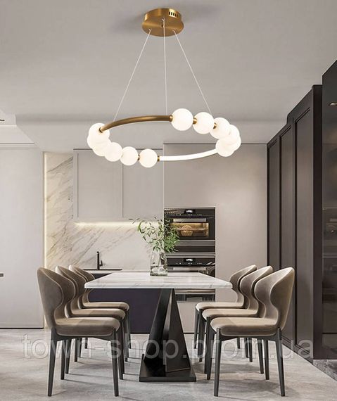 Люстра потолочная LED SG33-600-k Латунь 25-140х62х62 см.
