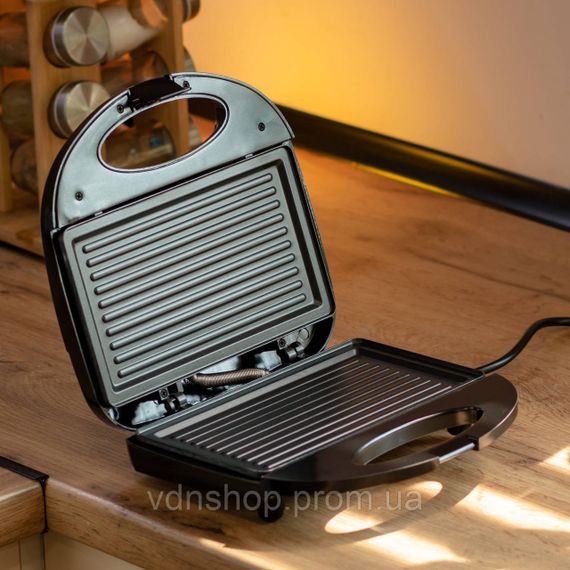 Електрогриль з антипригарним покриттям, термостатом і захистом від перегріву 750 Вт Sokany SK-116 | Зображення 7