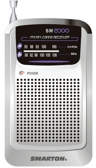Радіоприймач Smarton SM 2000 Сріблястий