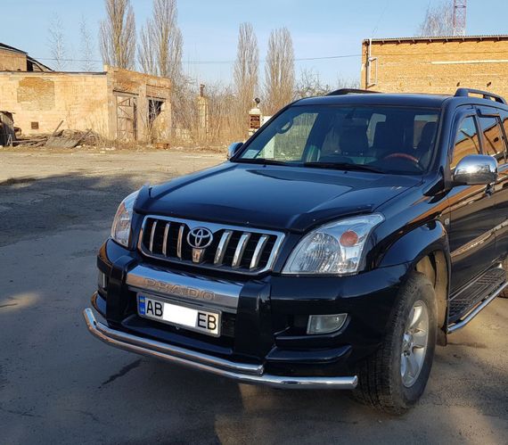 Передня дуга ST014 (нерж.) 60/42 мм для Toyota Land Cruiser Prado 120 | Зображення 2