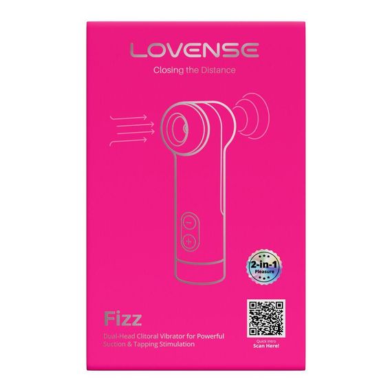 Кліторальний смарт-стимулятор 2-в-1 Lovense Fizz із ефектом всмоктування та теппінгом Sex Aura | Зображення 8