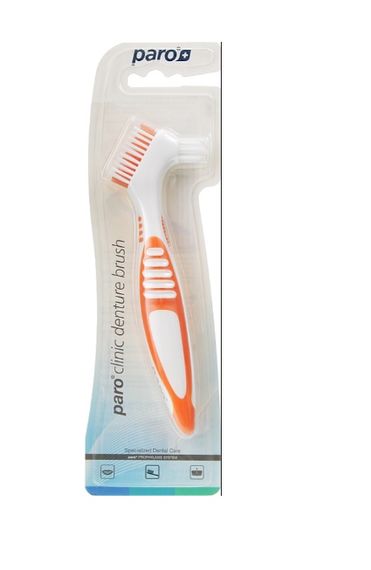 Щітка для зубних протезів paro® DENTURE BRUSH, помаранчева | Зображення 1