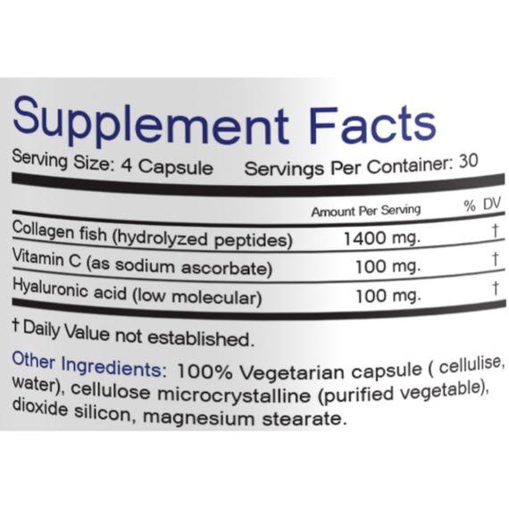 Коллаген Bionic Formula Collagen Fish & Hyaluronic Acid 120 Caps | Зображення 1