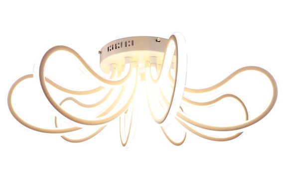 Люстра світлодіодна стельова LED світильник для квартири на стелю лед з пультом 25584 Білий 26х73х73 см. | Зображення 5