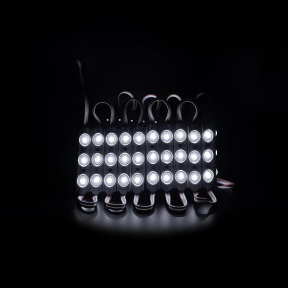Світлодіодний модуль PROLUM V1 SMD2835 3LED 12V 0.72W З лінзою Білий | Зображення 1
