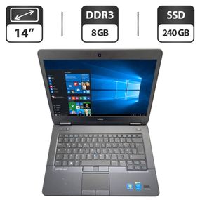 Ноутбук Б-класс Dell Latitude E5440 / 14" (1366x768) TN / Intel Core i5-4310U (2 (4) ядра по 2.0 - 3.0 GHz) / 8 GB DDR3 / 240 GB SSD / Intel HD Graphics 5500 / WebCam б/у