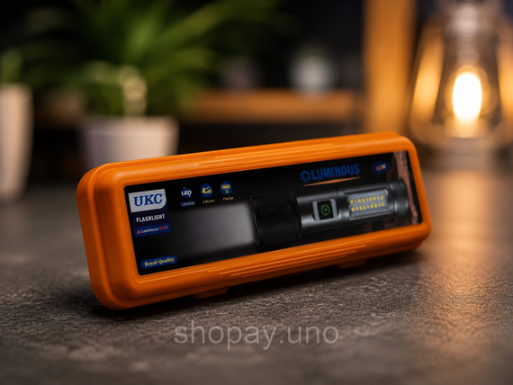 Акумуляторний ручний ліхтарик UKC Luminous S100 / Ручний акумуляторний ліхтарик / Ліхтар-світильник з бічними діодами | Зображення 3