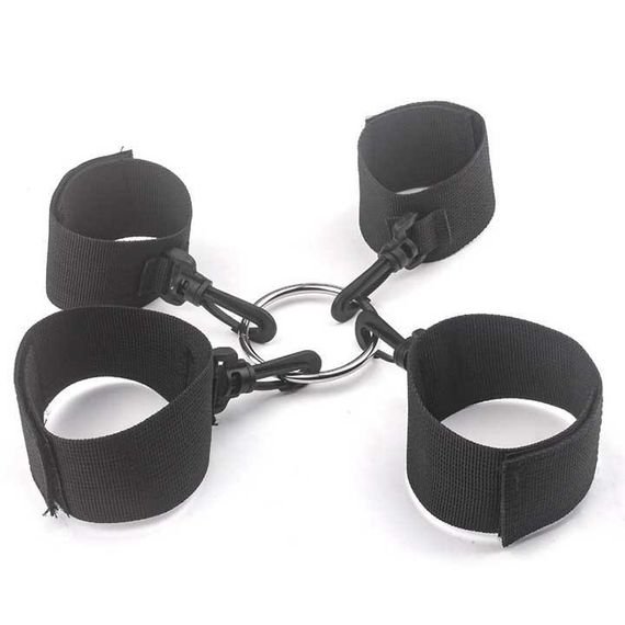 БДСМ фіксатори рук і ніг - Чорний - Садо-мазо