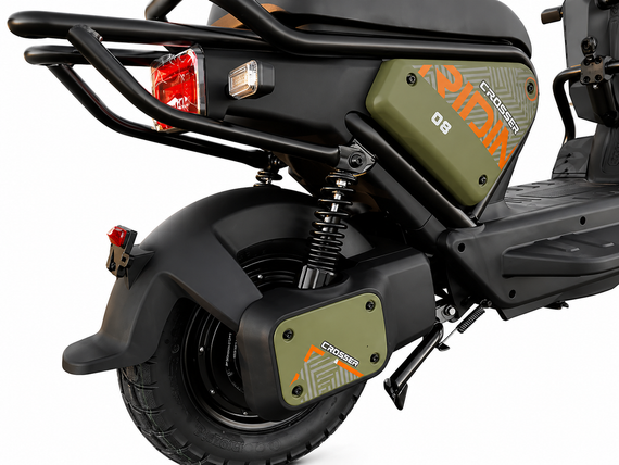 Электроскутер Crosser CR-4 PRO 1200W, LiFePO4 76.8V 30Ah, до 25 км/ч, дисковые тормоза, бескамерные шины | Зображення 9