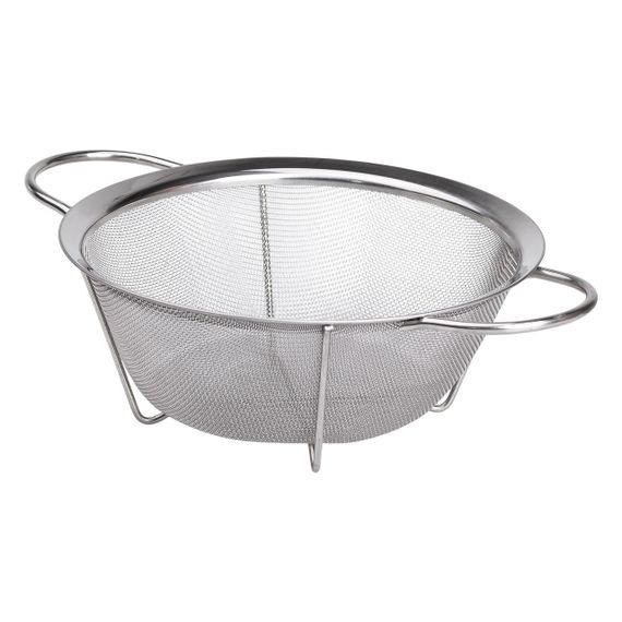 Друшляк з двома ручками 25 см дрібнокомірчаста сітка з нержавіючої сталі HP-19-2-25CM | Зображення 1