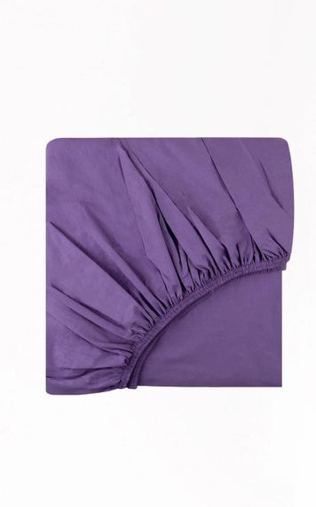 Простирадло Charlotte 180х200 см на гумці з наволочками Фіолетовий | Зображення 1