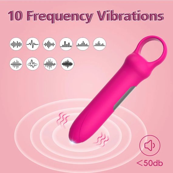 Міні-вібратор Every Night Toys Merry світло-рожевий, 10 режимів вібрації Sex Aura | Зображення 2