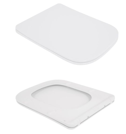 Унітаз підвісний Qtap Crow Ultra Quiet White, з сидінням Slim Duroplast/ Soft-close/ Quick Release QT05335172W | Зображення 3