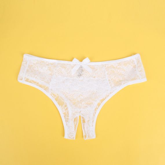 Мереживні труси з доступом Star Night, білі, M sexstyle | Зображення 3