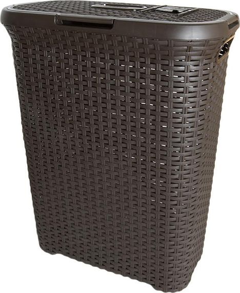 Корзина для белья пластиковая Curver Natural Style 40 л 00709 коричневая, прочная и удобная | Зображення 2