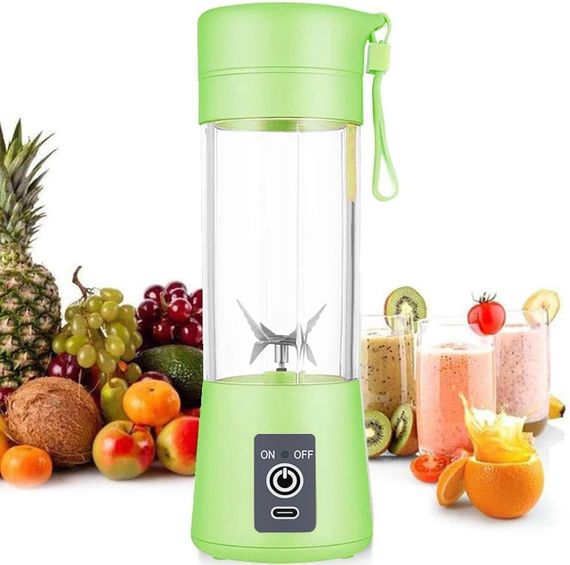 Блендер портативний Мініблендери Смузі Коктейлі Соковичавниця Чашка USB Перезаряджуваний Шість Лез у 3D для | Зображення 5