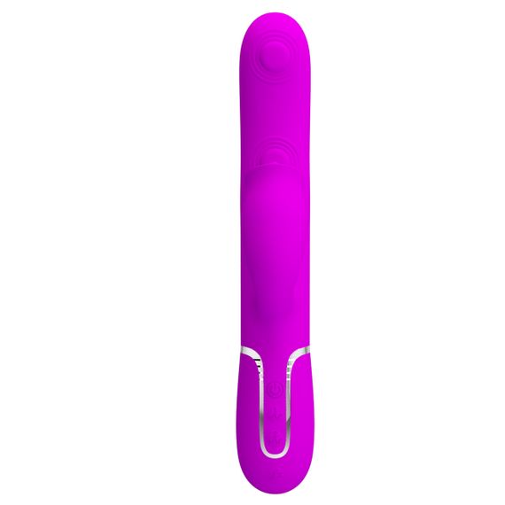 Пульсатор із кліторальним стимулятором серії Pretty Love - Gigi Purple 7 thumping functions 7 licking modes, BW-500035 sexstyle | Зображення 3