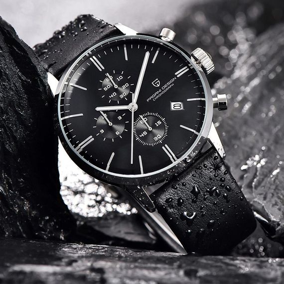 Чоловічий годинник Pagani Design PD-2720 Silver-Black-Black | Зображення 1