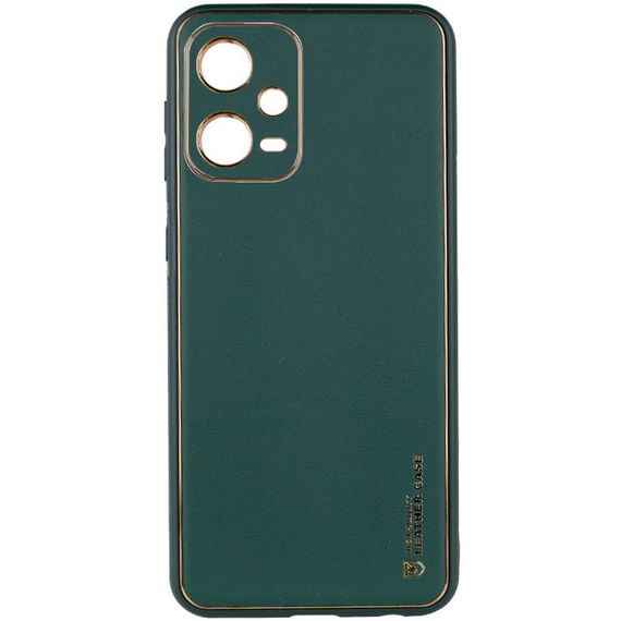 Кожаный чехол Xshield для Xiaomi Poco X5 5G / Redmi Note 12 5G Зеленый / Army Green