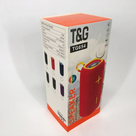 Универсальная колонка для дома и улицы TG654, Блютуз колонка с качественным звуком и подсветкой CR-70 | Зображення 9