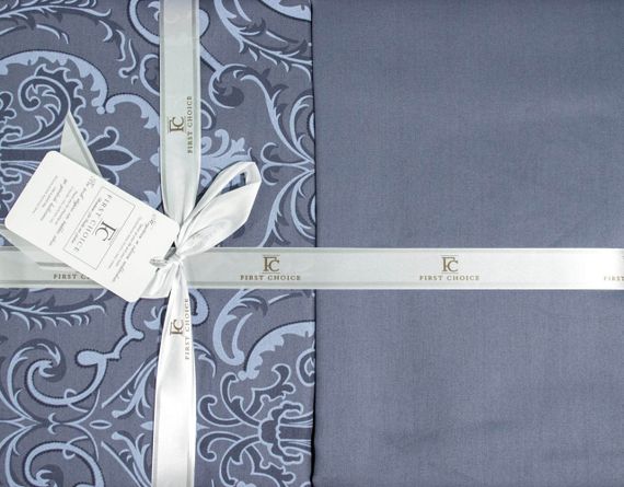Постільна білизна First Choice Cotton Satin 200x220 Delmor Indigo Євро | Зображення 2