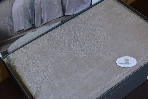 Махровое покрывало Pupilla 220 х 240 см Violet Kahve | Зображення 4