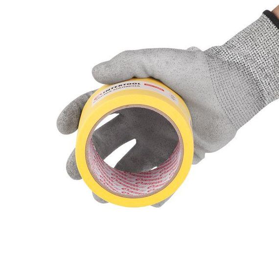 Стрічка малярська 72 мм, 20 м, жовта INTERTOOL DM-7220 | Зображення 2