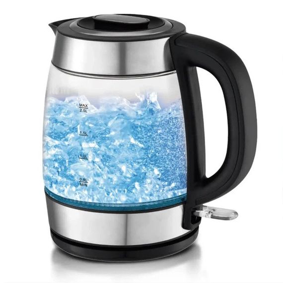 Электрический чайник Domotec MS-7946 стеклянный 1,7л 2200Вт YF-18 | Зображення 2