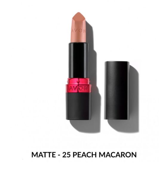 Зволожувальна матова губна помада Avon "Ультра" 25 Персикове печиво  (25 Peach Macaron) 3,6г