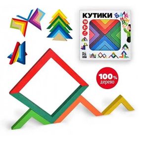 Уголки балансиры деревянные Ігротеко 16 элеменов