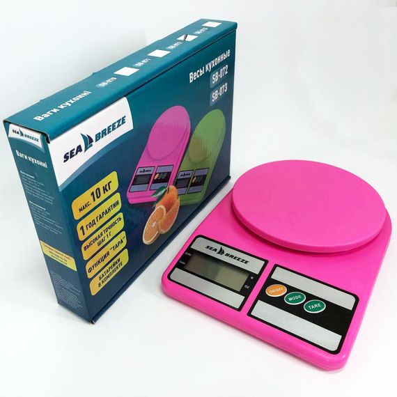 Ваги кухонні SeaBreeze SB-072, Електричні кухонні ваги, Точні кухонні ваги. Колір: рожевий | Зображення 9