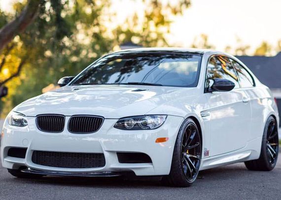 Накладка на передній бампер V6 (для M3, Карбон) для BMW 3 серія E-90/91/92/93 2005-2011 рр | Зображення 1