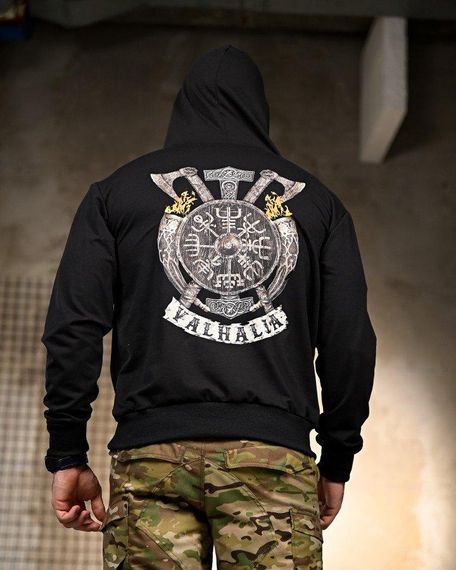 Мілітарі Худі Valhalla black РП7411 | Зображення 2