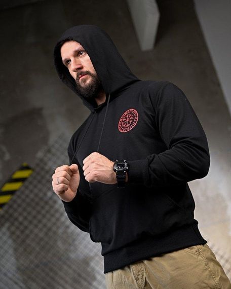 Мілітарі Худі Смерть Зачекає black ПП7777 | Зображення 3